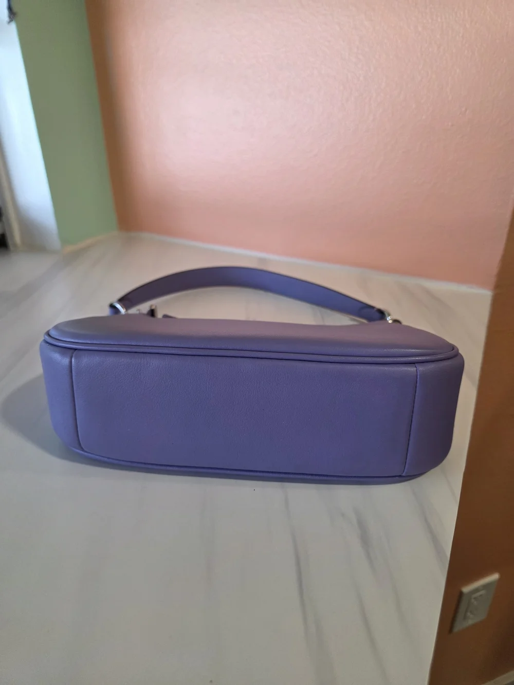 Coach Teri Lilac Smooth Leather C Shoulder Handbag Or Crossbody Bag CR099